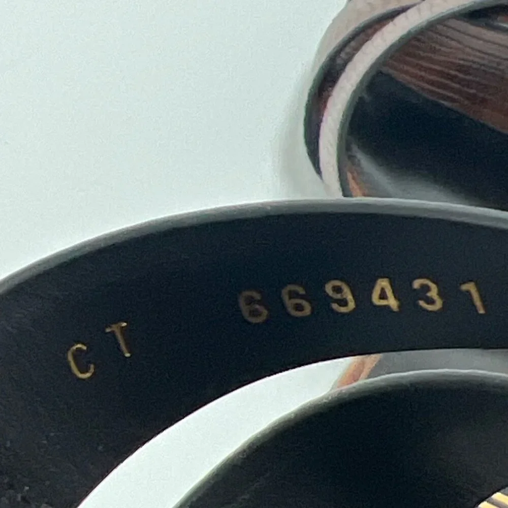 Saint Laurent Tribute Leather Heeled Mules Brown Women Slides Size 37 US7.5 - Picture 7 of 13